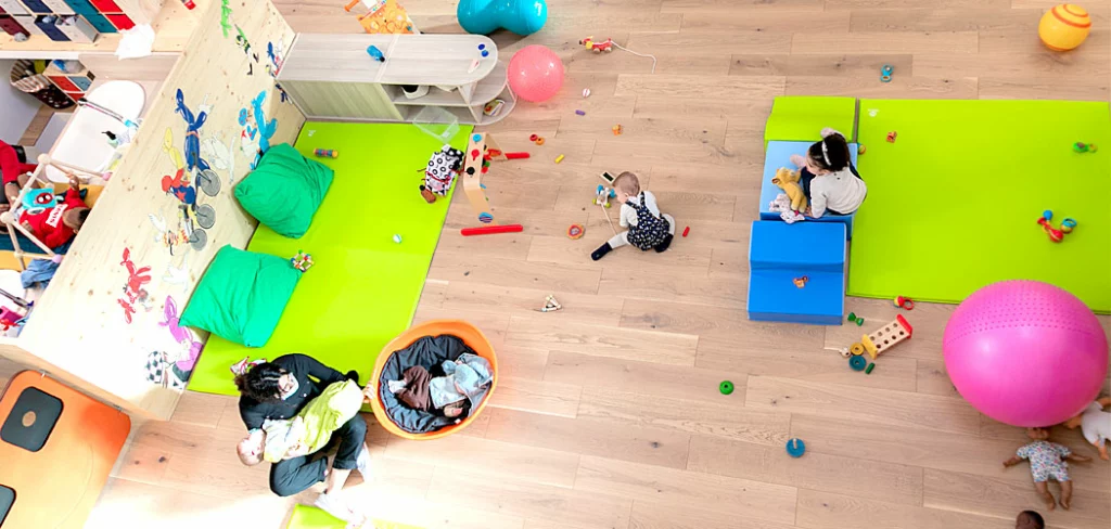 grand espace de jeux et d'activités