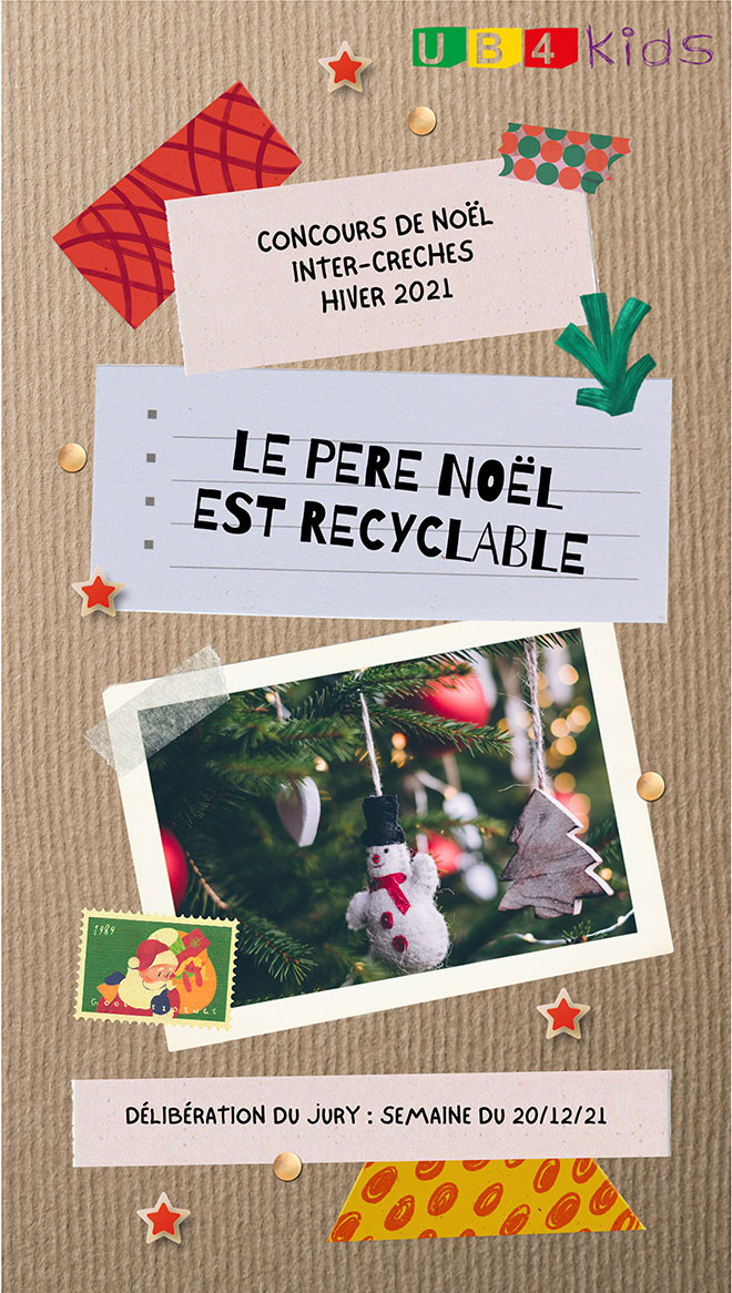 concours de Noël inter-crèches “Le père Noël est recyclable“