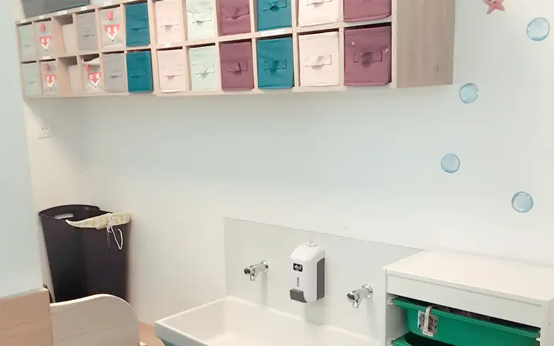 espace de change et de toilette